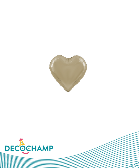DecoHeart  4" Champagne (50 Units per case)