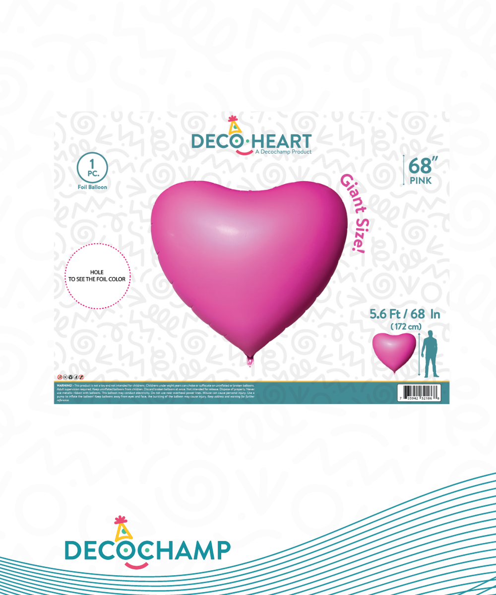 DecoHeart Balloons (50 unit per case)