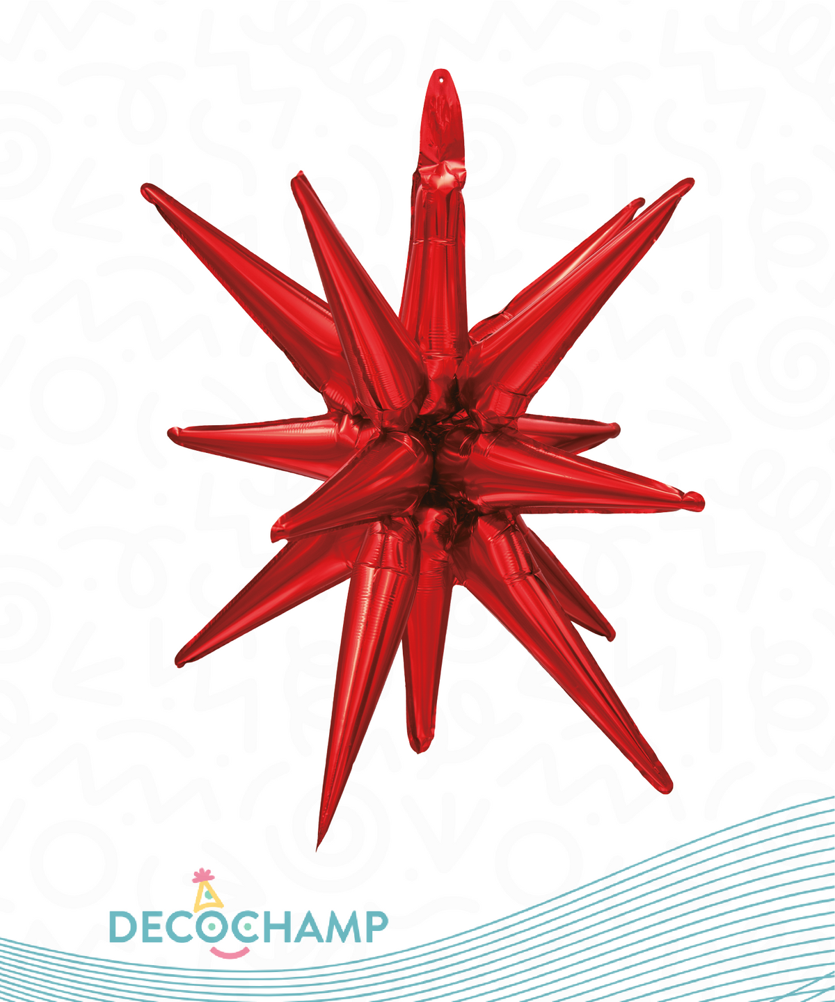Starburst Red Balloon 22