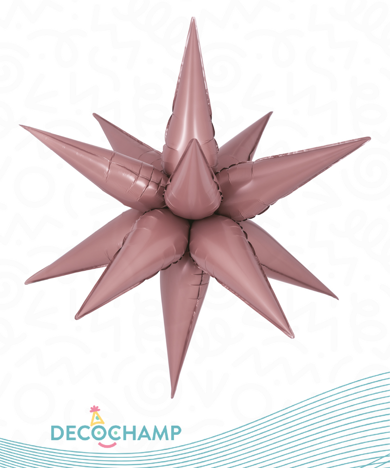 Starburst Dusty Rose Balloons 40" (150 Unit Per Case)