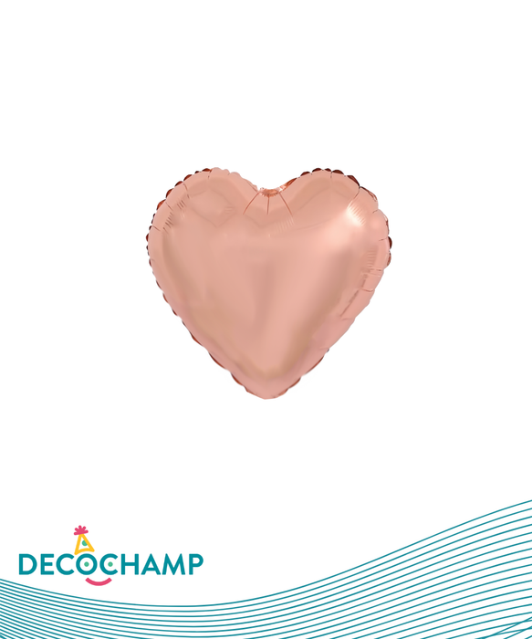 DecoHeart 18" Rose Gold (50 Units per case)