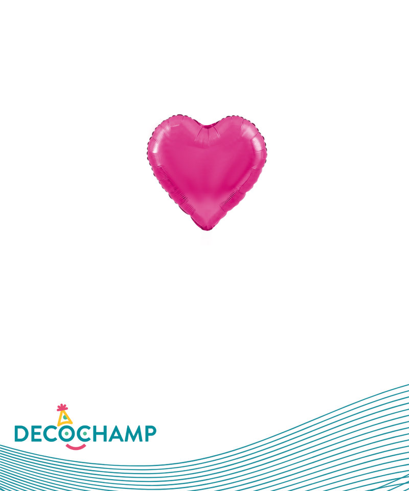DecoHeart 4" Hot Pink (50 Units per case)