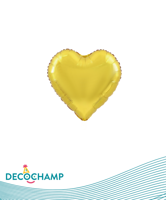 DecoHeart 18" Gold (50 Units per case)