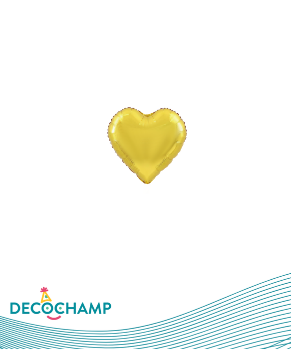 DecoHeart 4" Gold (50 Units per case)