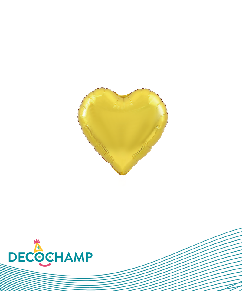 DecoHeart  9" Gold (50 Units per case)