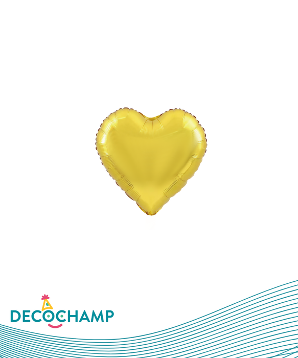 DecoHeart  9" Gold (50 Units per case)