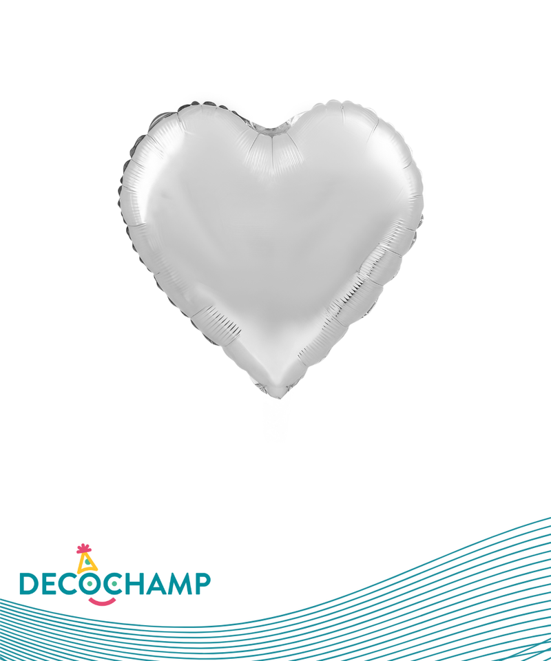 DecoHeart 24" Silver (50 Units per case)