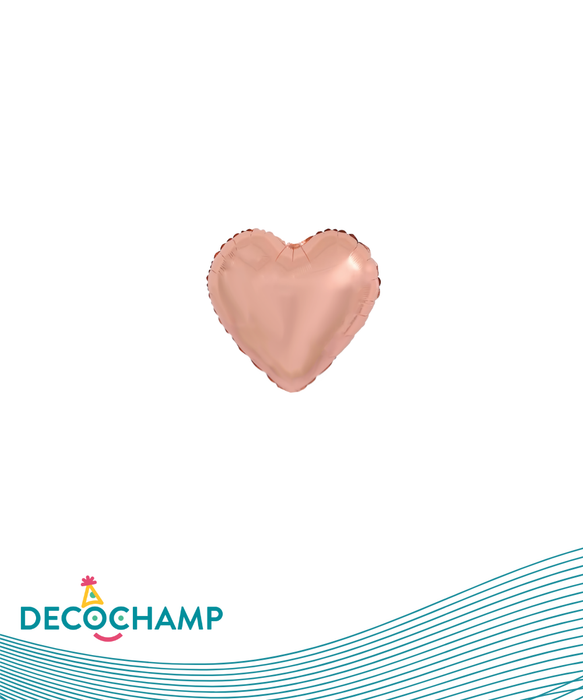 DecoHeart 4" Rose Gold (50 Units per case)