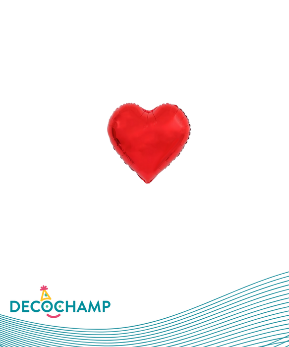 DecoHeart 4" Red (50 Units per case)