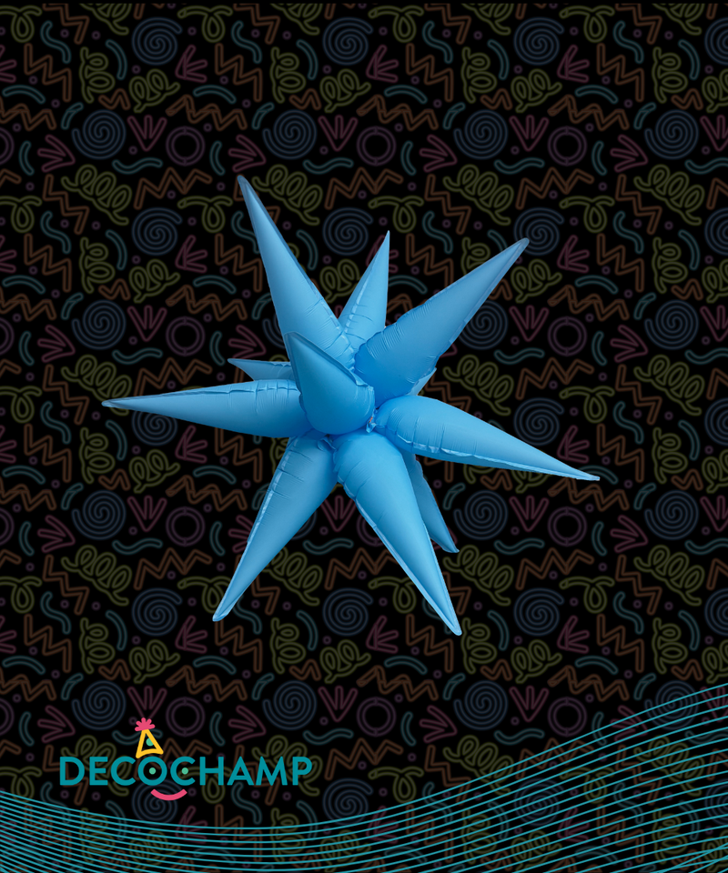 Neon Blue Starburst 26" (200 Unit Per Case)