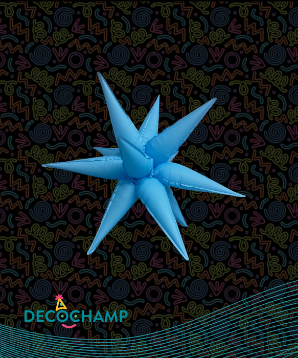 Neon Blue Starburst 26" (200 Unit Per Case)