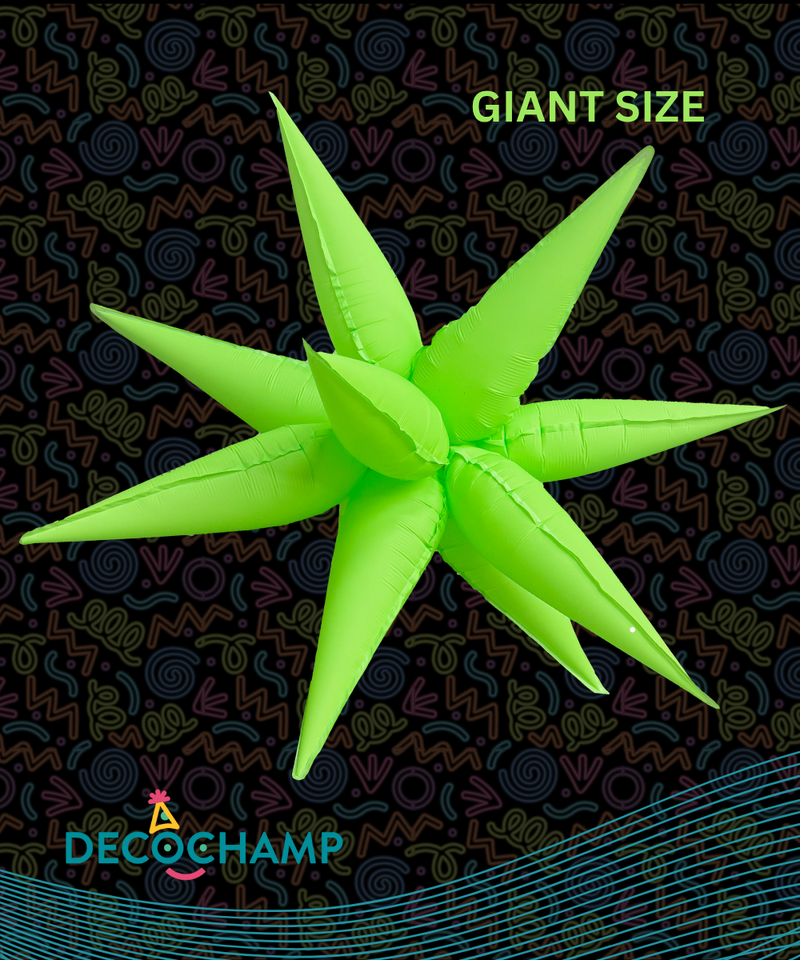 GIANT Neon Green Starburst 60" (50 Unit Per Case)