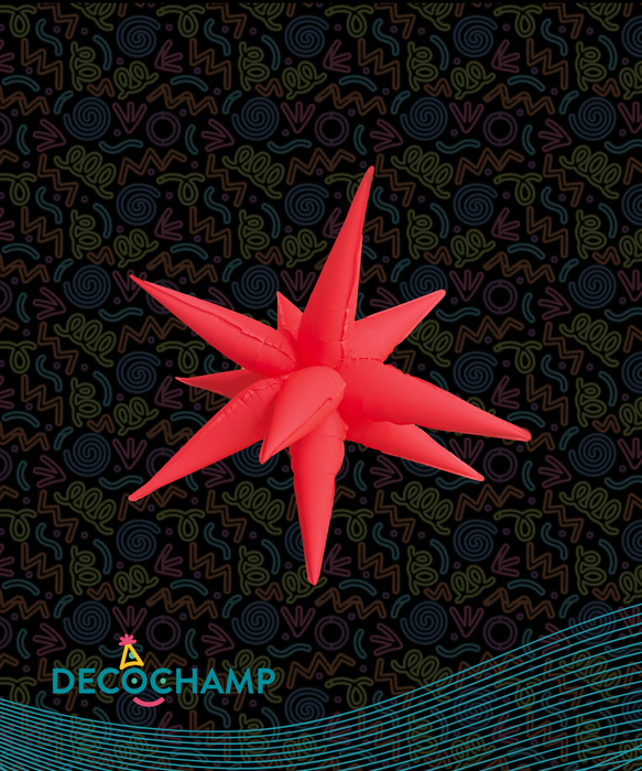 Neon Red Starburst 26" (200 Unit Per Case)