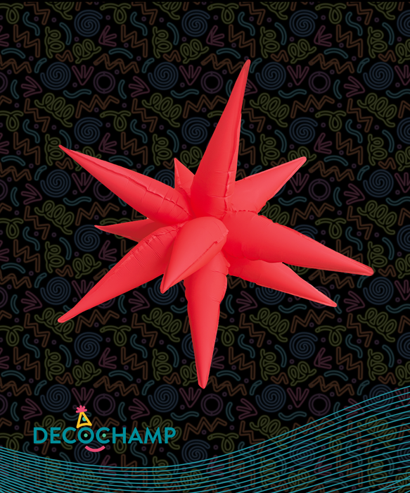 Neon Red Starburst 40" (150 Unit Per Case)