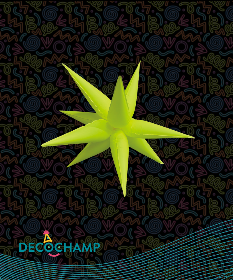Neon Yellow Starburst 26" (200 Unit Per Case)