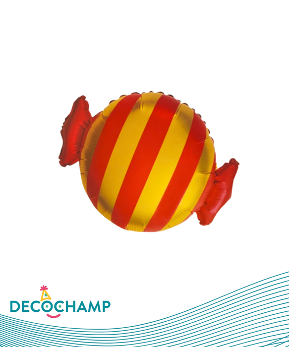 Candy Shape - Red & Gold Stripes (24") | 50 units per case