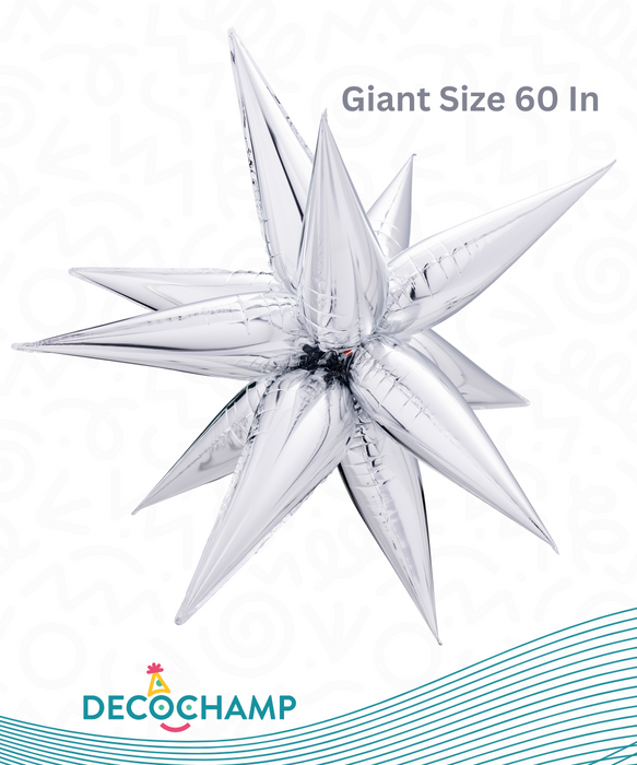 GIANT Starburst Silver 60" (50 Unit Per Case)