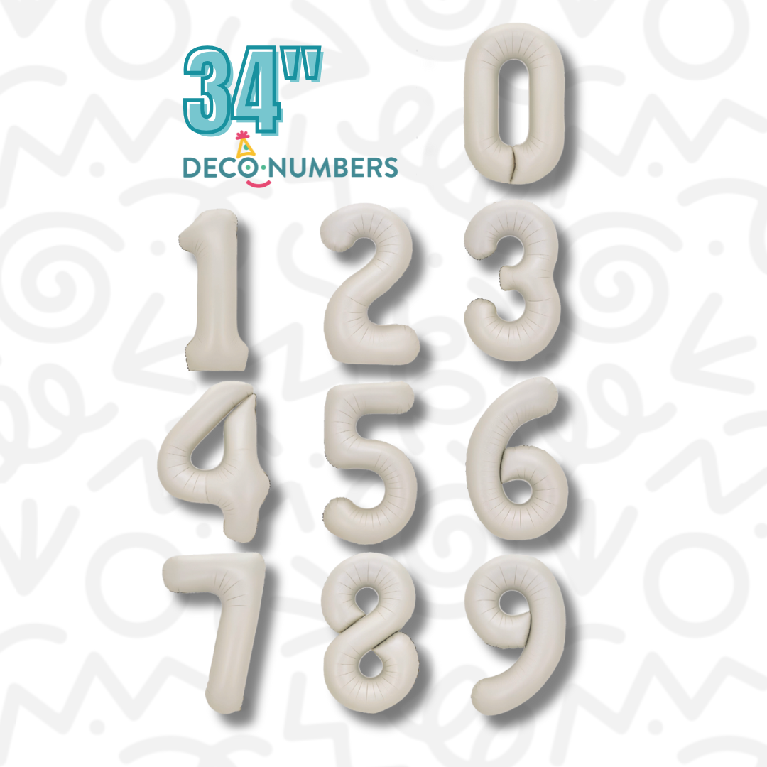 DecoNumbers Latte 34" 0-9