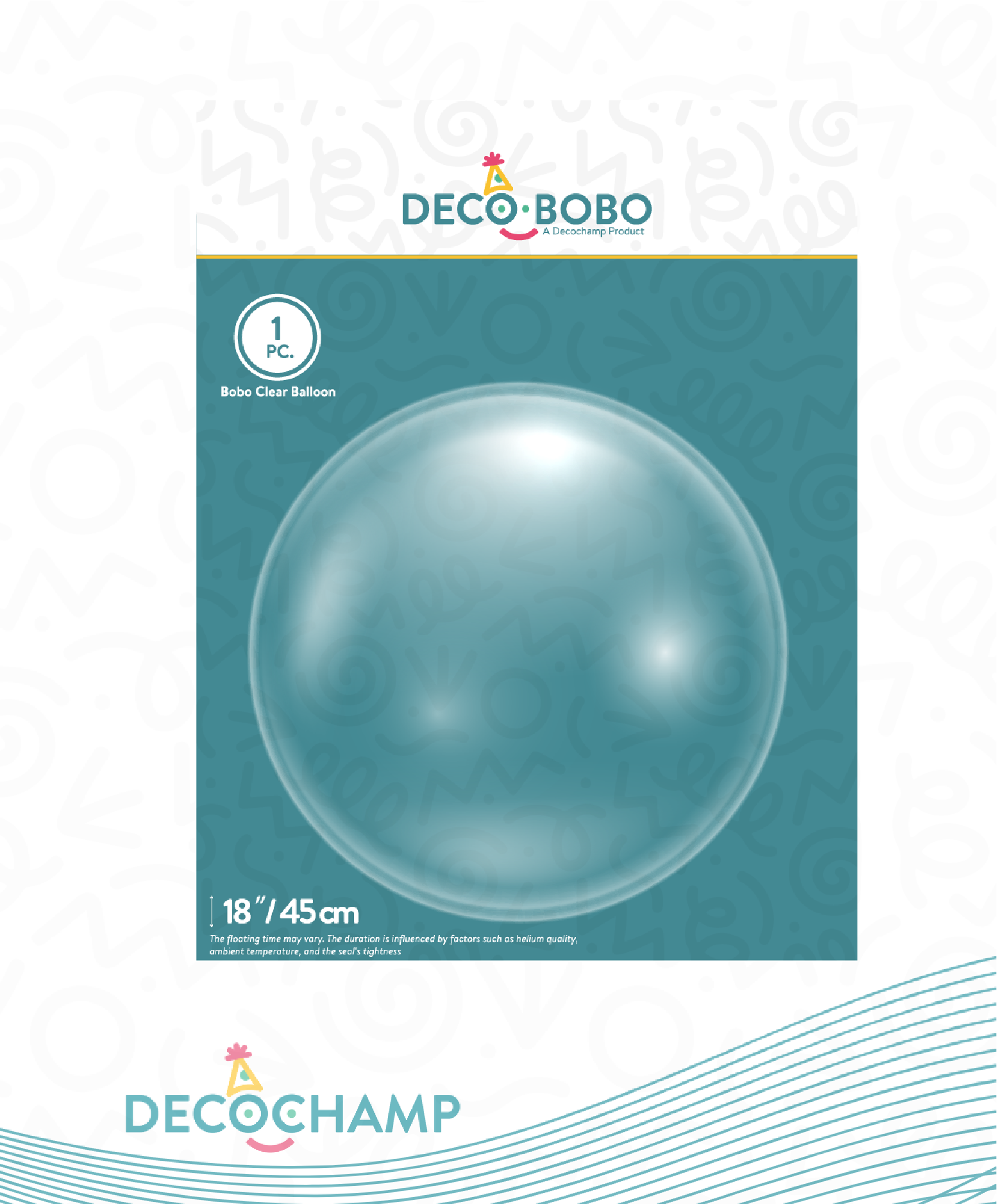 DecoBobo Balloons 18" (50 unit per case)