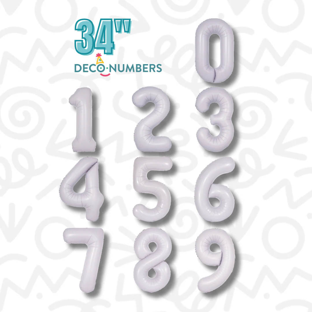 DecoNumbers Lilac 34" 0-9