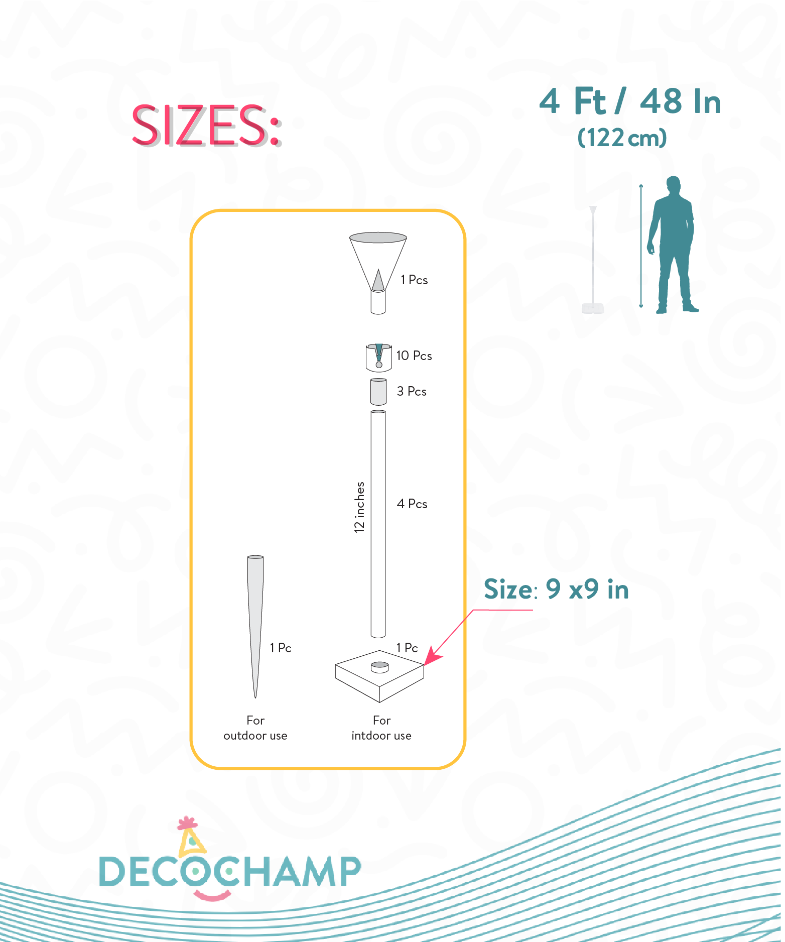 DecoBase Plastic Balloon (4 unit per case)