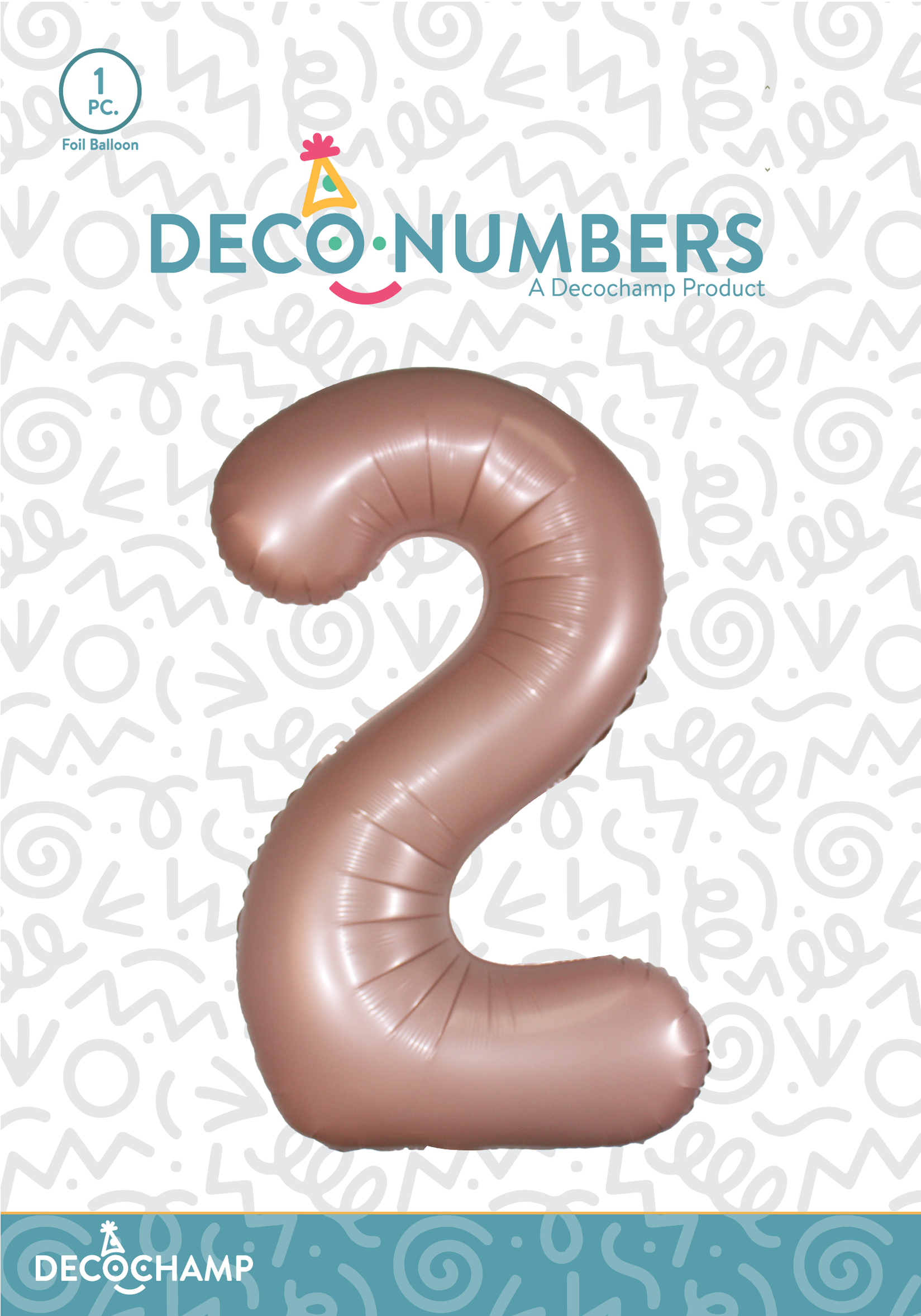 DecoNumbers Dusty Rose 34