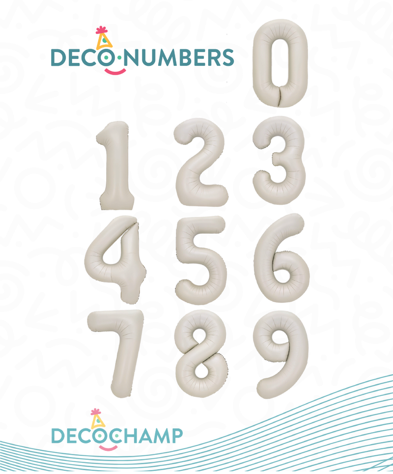 Number Latte size 34" 0-9 (50 Unit Per Case) NA